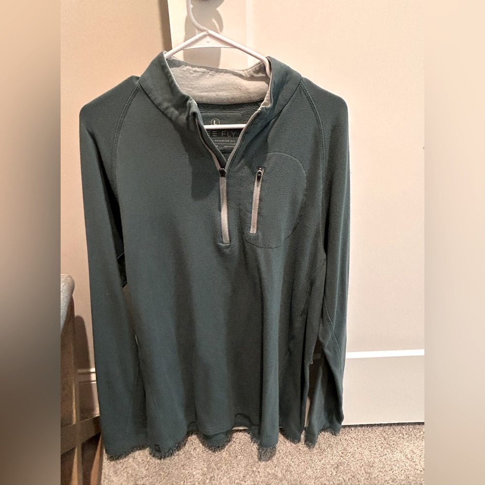 Free Fly 1/4 Zip - Green - Large